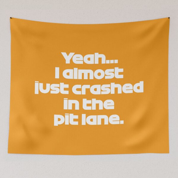 Item preview, Driver #4 Crashed in the Pit lane | Best Team Radio Bahrain 2023 Season (Orange BG) designed and sold by FilipeFerreira.