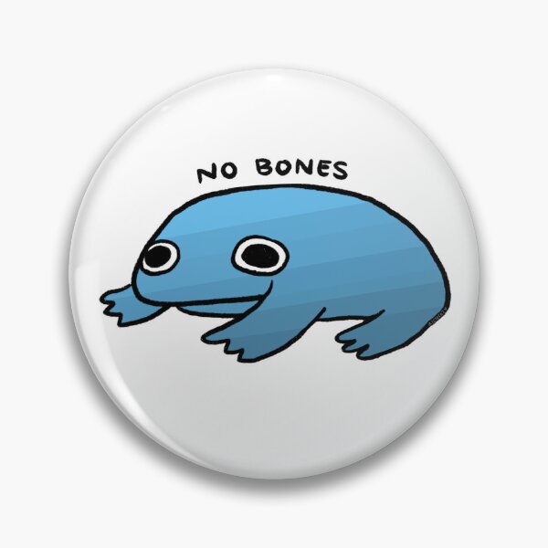 Item preview, NO BONES | Cute Blue Gradient Frog, Frog Sticker, Funny Frog Art  designed and sold by iristocat.