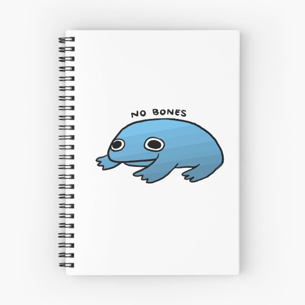 Item preview, NO BONES | Cute Blue Gradient Frog, Frog Sticker, Funny Frog Art  designed and sold by iristocat.