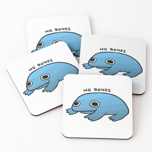 Item preview, NO BONES | Cute Blue Gradient Frog, Frog Sticker, Funny Frog Art  designed and sold by iristocat.