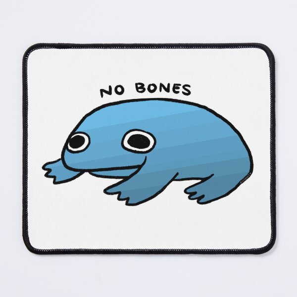 Item preview, NO BONES | Cute Blue Gradient Frog, Frog Sticker, Funny Frog Art designed and sold by iristocat.