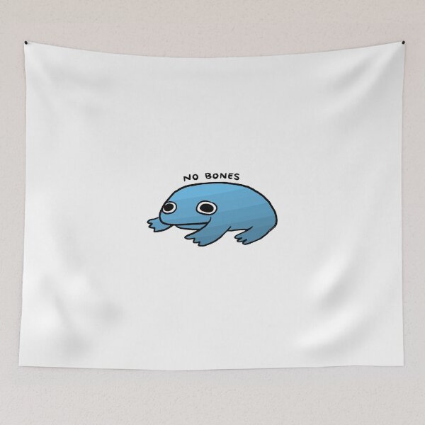 Item preview, NO BONES | Cute Blue Gradient Frog, Frog Sticker, Funny Frog Art  designed and sold by iristocat.