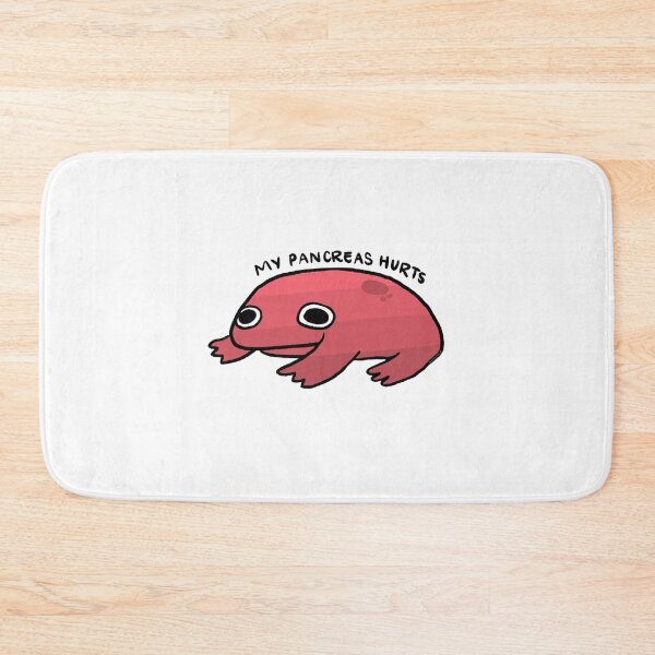 Item preview, My Pancreas Hurts | Cute Red Gradient Frog, Frog Sticker, Funny Frog Art  designed and sold by iristocat.