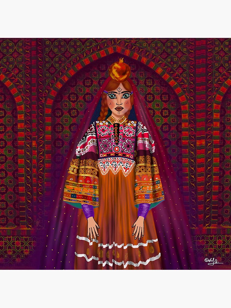 Pashtun Girl #4" Art Print by ElifsArt | Redbubble