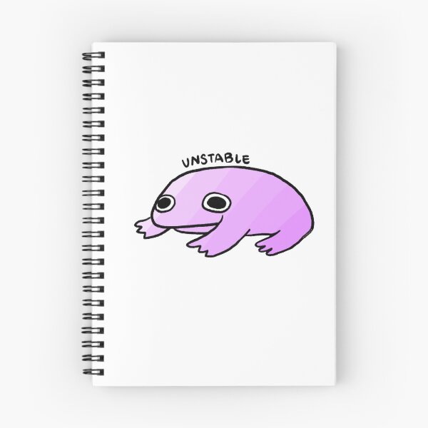 Item preview, UNSTABLE | Cute Purple Gradient Frog, Frog Sticker, Funny Frog Art  designed and sold by iristocat.