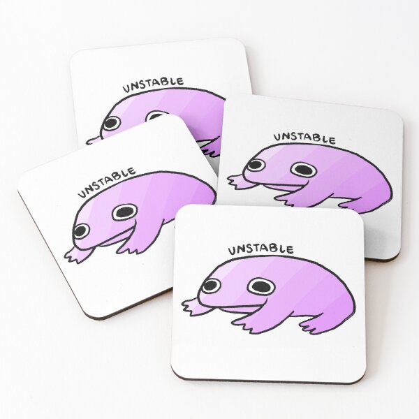Item preview, UNSTABLE | Cute Purple Gradient Frog, Frog Sticker, Funny Frog Art  designed and sold by iristocat.