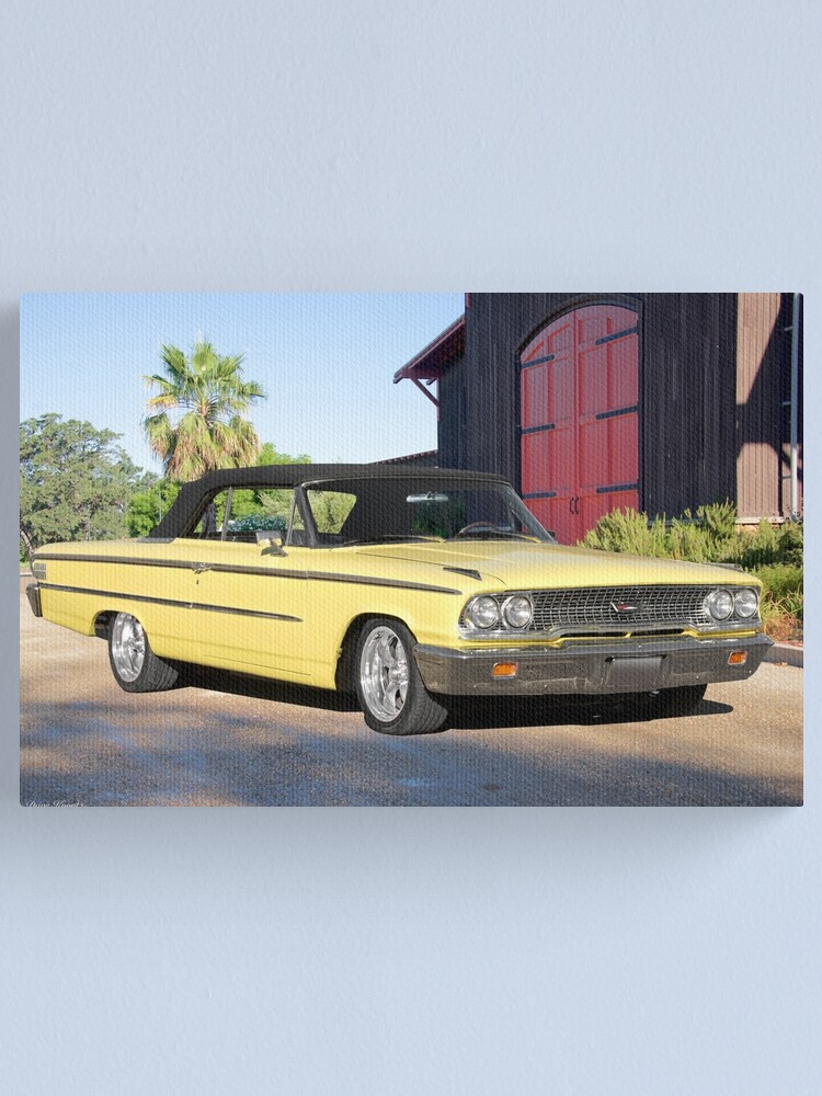 1963 ford galaxie 500 xl convertible i canvas print by davekoontz redbubble redbubble