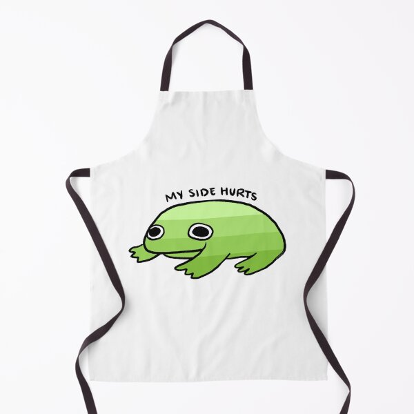 Item preview, My Side Hurts | Cute Green Gradient Frog, Frog Sticker, Funny Frog Art designed and sold by iristocat.
