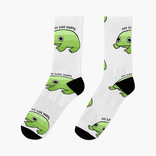 Item preview, My Side Hurts | Cute Green Gradient Frog, Frog Sticker, Funny Frog Art  designed and sold by iristocat.