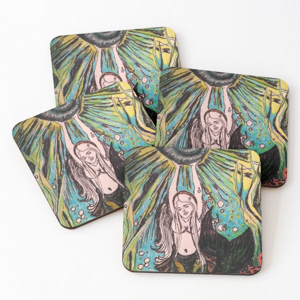 Item preview, Colorful Mermaid Under the Sea designed and sold by Ldydesign.