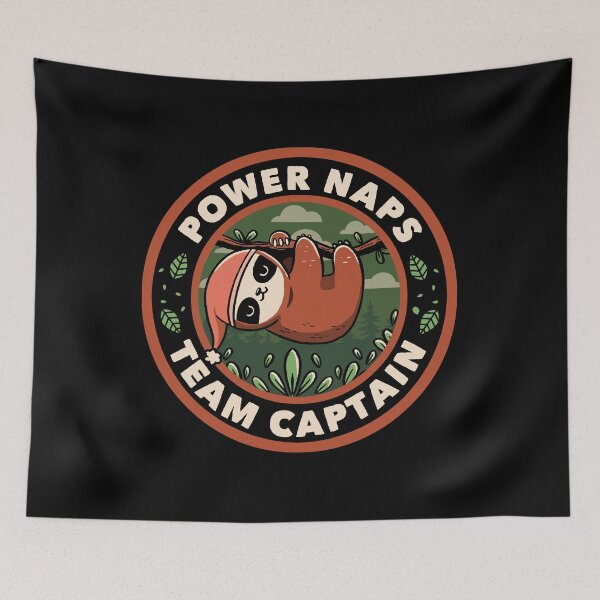 Item preview, Power Naps Team Captain Black by Tobe Fonseca designed and sold by Tobe Fonseca®.