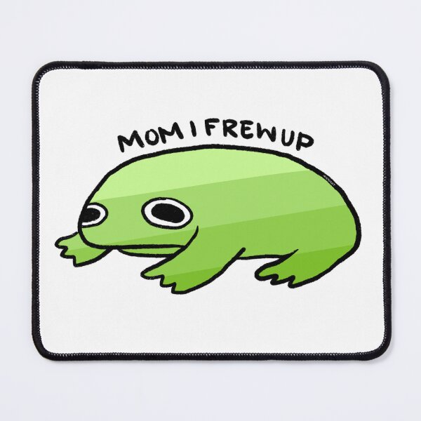 Item preview, Mom I Frew Up | Cute Green Gradient Frog, Frog Sticker, Funny Frog Art  designed and sold by iristocat.