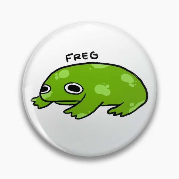 Frog Pin Button  Pastel Donut Shop