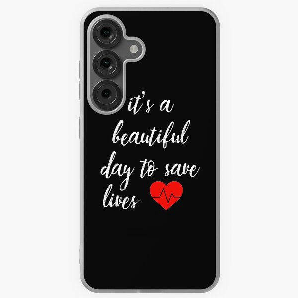 Item preview, It's a Beautiful Day to Save Lives Quote of Grey's designed and sold by tessBuzz.
