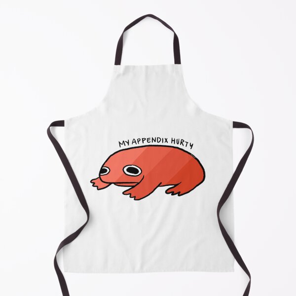 Item preview, My Appendix Hurts | Cute Red Gradient Frog, Frog Sticker, Funny Frog Art designed and sold by iristocat.