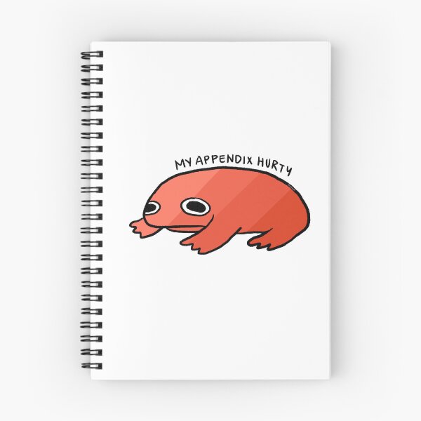 Item preview, My Appendix Hurts | Cute Red Gradient Frog, Frog Sticker, Funny Frog Art  designed and sold by iristocat.