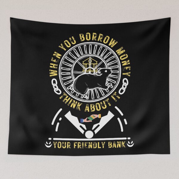 Item preview, The Rat Race "Bank Debt" designed and sold by KMRmerchDesigns.