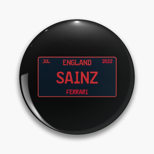 Item preview, Carlos Sainz first win license plate black designed and sold by ff1merch ..