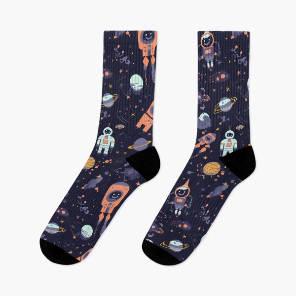 Item preview, Outer Space Pattern With Spaceships, Planets and Stars designed and sold by FunWearVM.