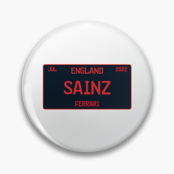 Item preview, Carlos Sainz first win license plate white designed and sold by ff1merch ..