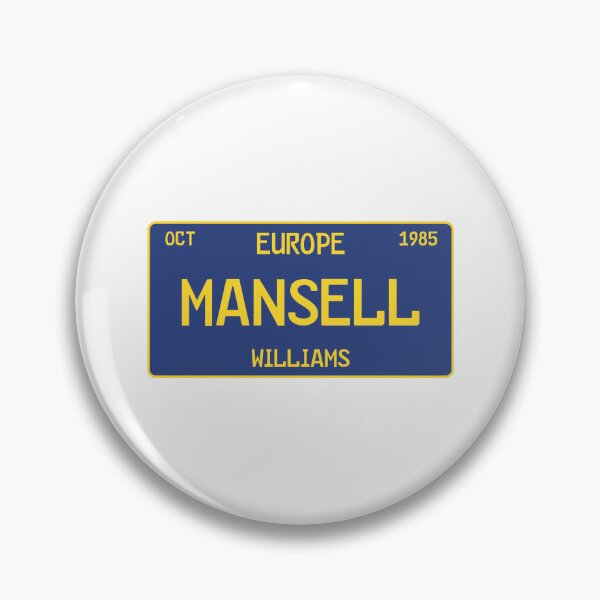 Item preview, Nigel Mansell first win license plate white designed and sold by ff1merch ..