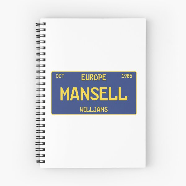 Item preview, Nigel Mansell first win license plate white designed and sold by ff1merch ..