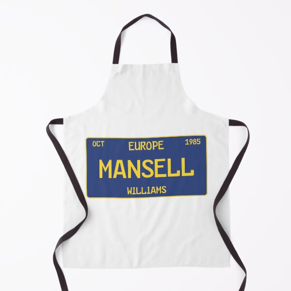 Item preview, Nigel Mansell first win license plate white designed and sold by ff1merch ..