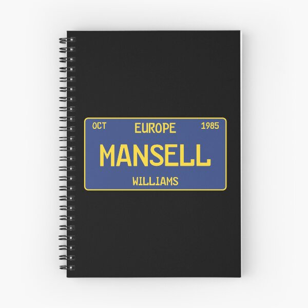 Item preview, Nigel Mansell first win license plate Black designed and sold by ff1merch ..