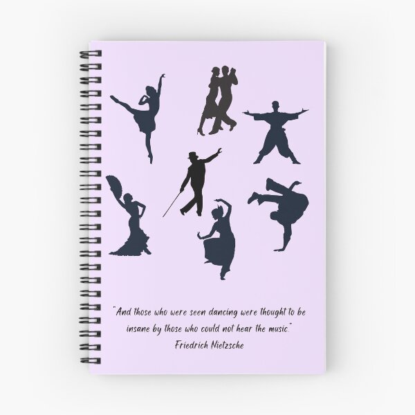 Item preview, Dance Styles from Around the world, Silhouette Nietzsche quote designed and sold by NurturingSpirit.