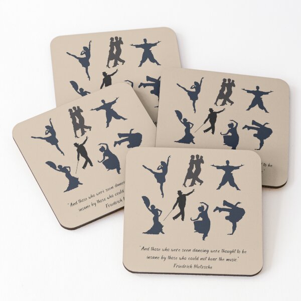 Item preview, Dance Styles from Around the world, Silhouette Nietzsche quote designed and sold by NurturingSpirit.