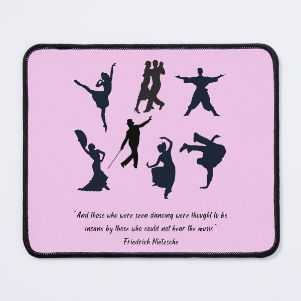 Item preview, Dance Styles from Around the world, Silhouette Nietzsche quote designed and sold by NurturingSpirit.