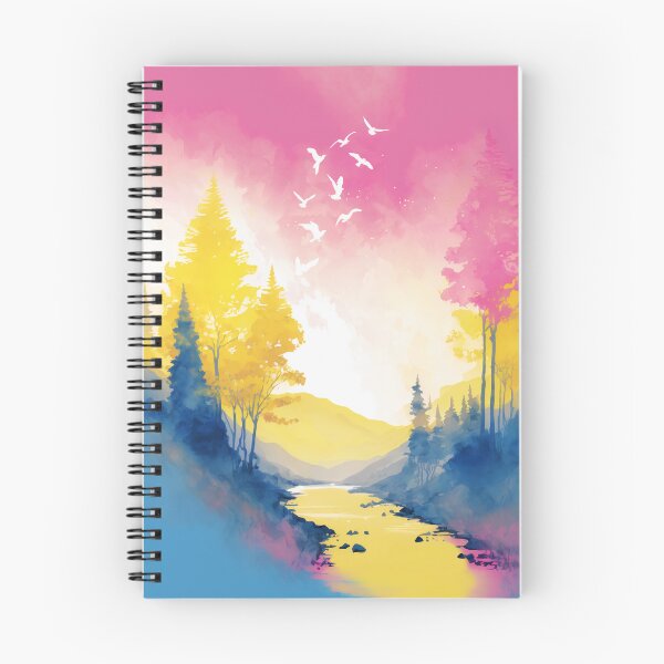 Item preview, Pansexual Watercolor Landscape designed and sold by Pridish.