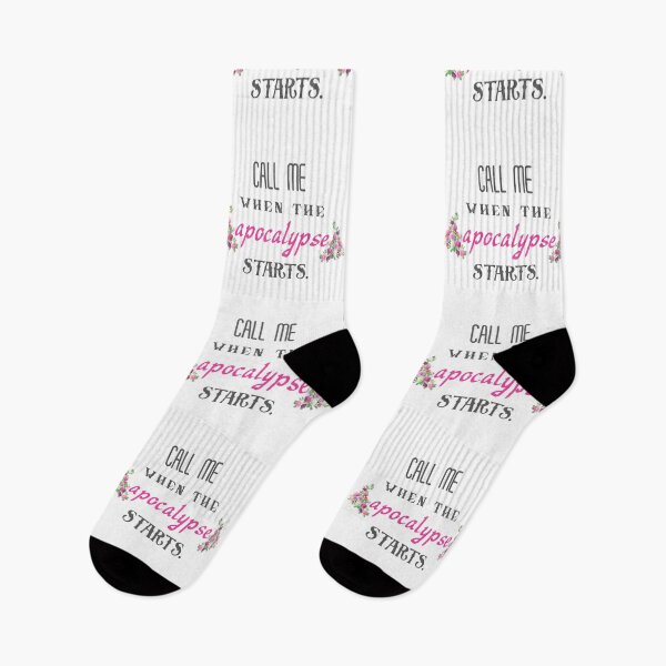 Item preview, Call me when the apocalypse starts. designed and sold by PorcupineQuinn.