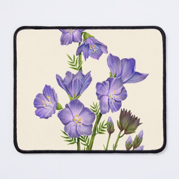 Item preview, Purple Jacob's-ladder Greek Valerian Scientific Illustration designed and sold by Nick Garnhart.