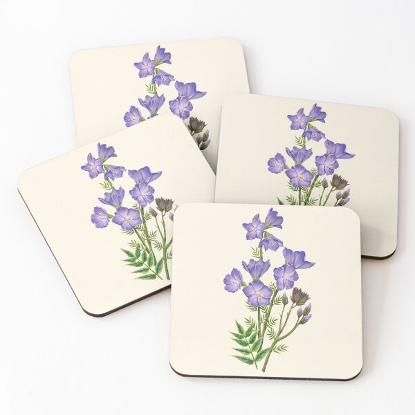 Item preview, Purple Jacob's-ladder Greek Valerian Scientific Illustration designed and sold by Nick Garnhart.