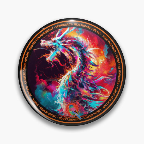 Item preview, PMD00610 Progressive Movement Designs Dragon shows you are still feeling the Bern and support progressive policy goals for progressive Democrats and Independents and Bernie Sanders supporters designed and sold by ProgressiveLeft.