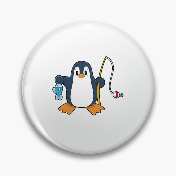 Item preview, Penguin Fisher Fishing rod Fish designed and sold by Snabdesign84.