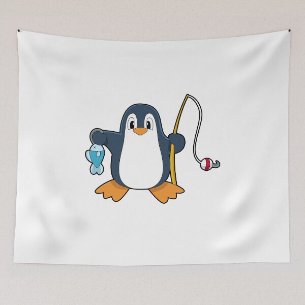 Item preview, Penguin Fisher Fishing rod Fish designed and sold by Snabdesign84.