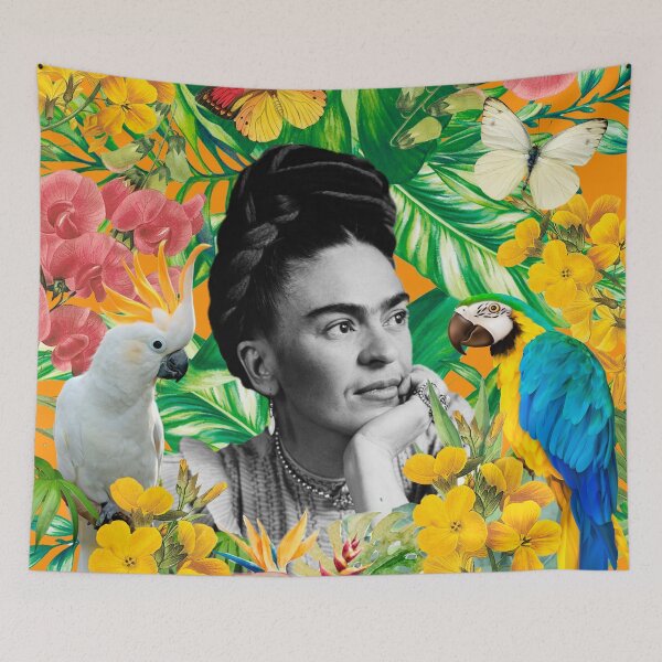 Item preview, Frida Kahlo Orange Jungle designed and sold by Muycote.
