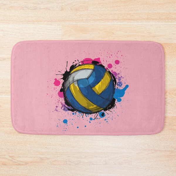 Item preview, Beach Volleyball Art Grunge Paint Splash Yellow and Blue designed and sold by SilentEcho.