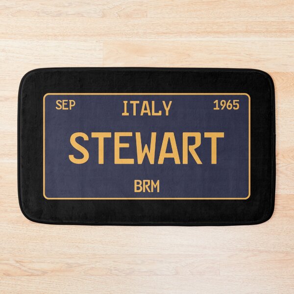 Item preview, Jackie Stewart first win license plate Black designed and sold by ff1merch ..