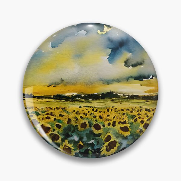 Item preview, Field of Sunflowers designed and sold by DmBWatercolours.