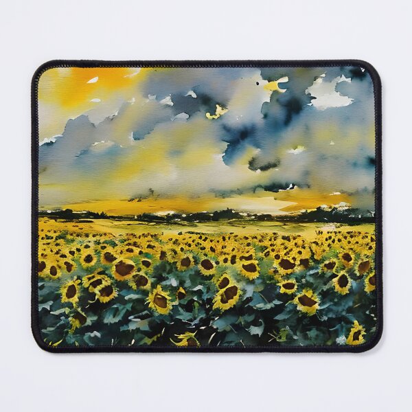 Item preview, Field of Sunflowers designed and sold by DmBWatercolours.