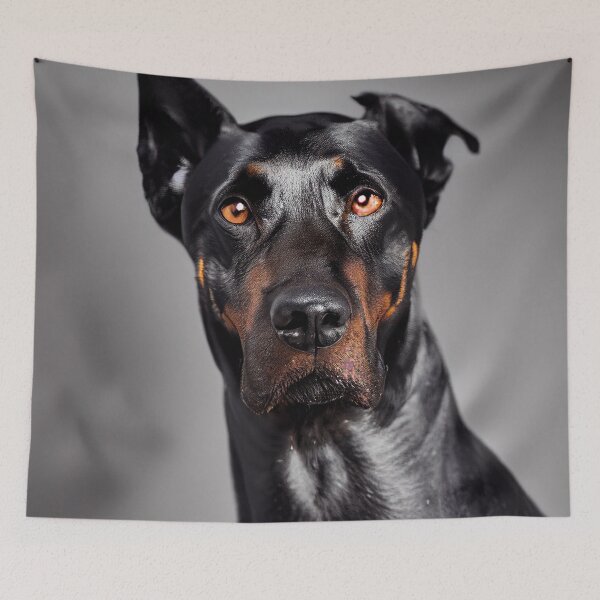 Item preview, Noble Protector, dobermann portrait designed and sold by EmeraldeaArt.