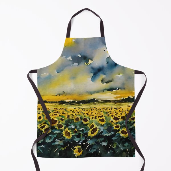 Item preview, Field of Sunflowers designed and sold by DmBWatercolours.