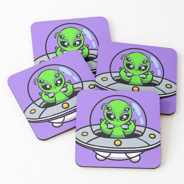 Item preview, Alien in Spaceship - Korean Hearts designed and sold by gaslight-n.