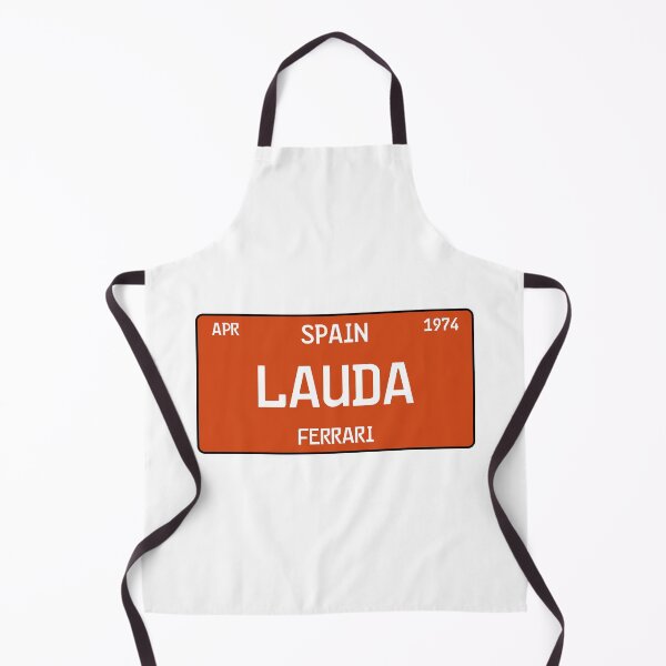 Item preview, Niki Lauda first win license plate white designed and sold by ff1merch ..