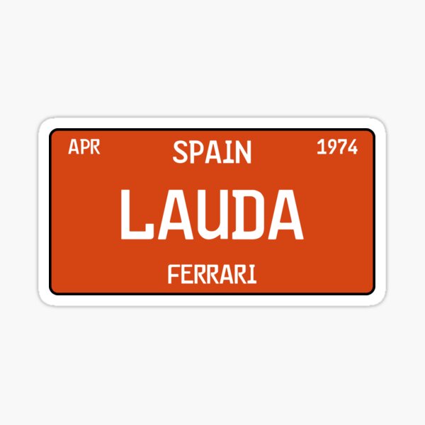 Artikel-Vorschau von Niki Lauda gewinnt erstmals weißes Nummernschild, designt und verkauft von ff1merch ..