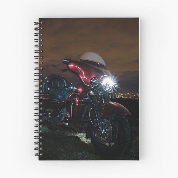 Item preview, Big American touring motorcycle in Burgundy and Black on a city background at night designed and sold by Athanasios Maikousis.
