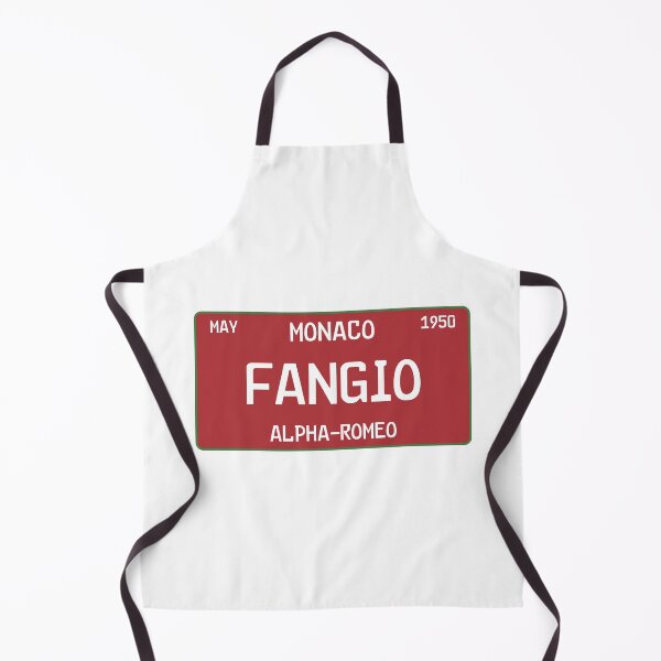Item preview, Juan Manuel Fangio first win license plate White designed and sold by ff1merch ..